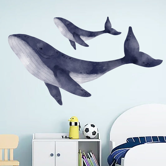 Large Whale Nursery Wall Sticker - Nursery Stickers