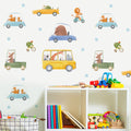Zoo On The Move Nursery Wall Stickers