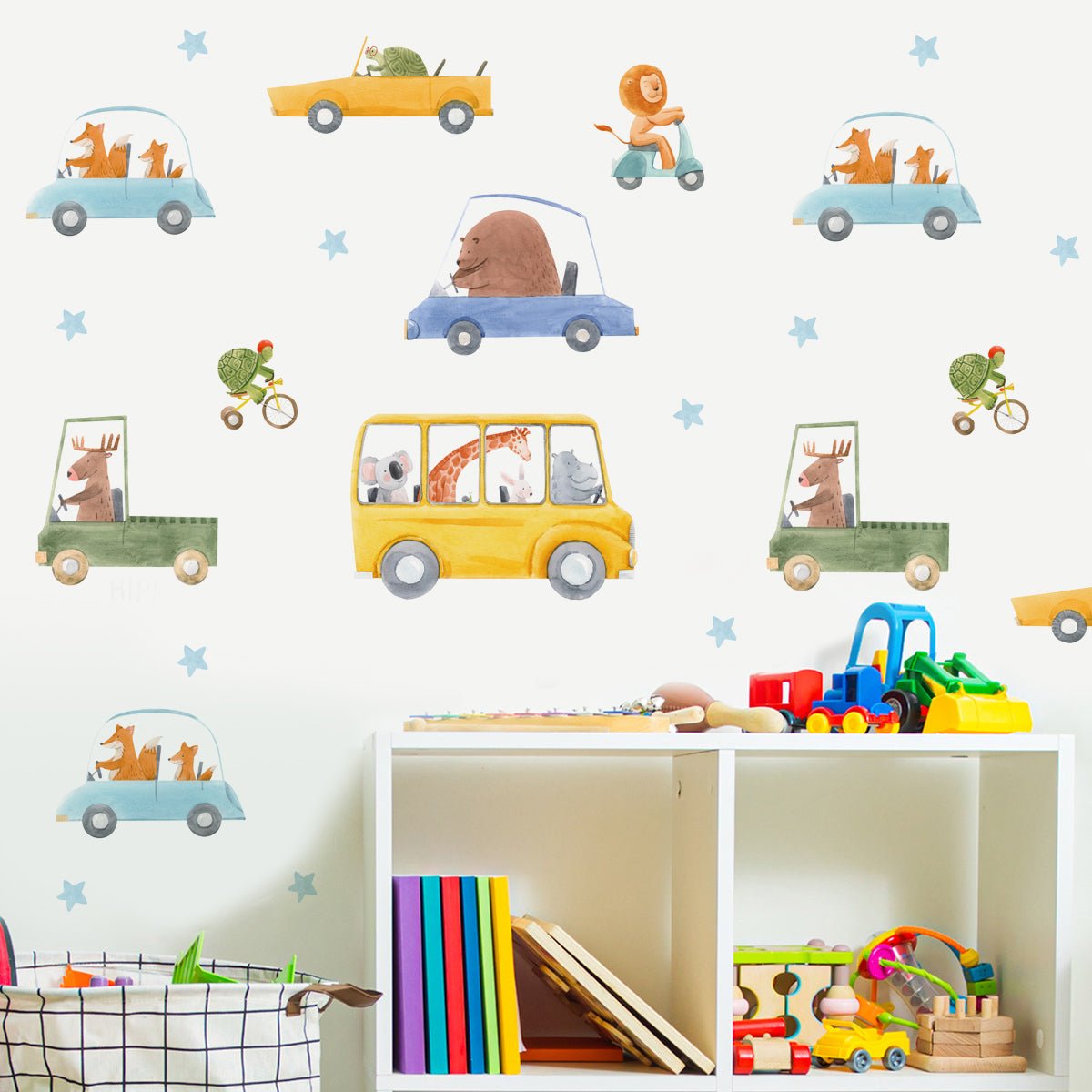 Zoo On The Move Nursery Wall Stickers - Nursery Stickers