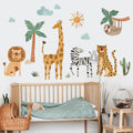 Jungle Animal Friends Nursery Wall Stickers
