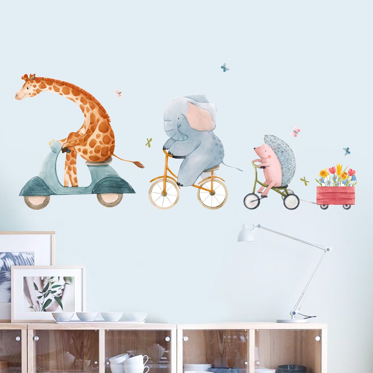 Animal Adventure Nursery Wall Stickers - Nursery Stickers