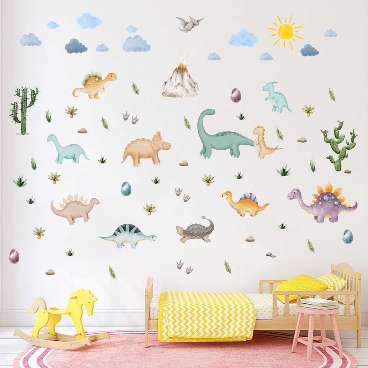 Jurassic Journey Dinosaur Nursery Wall Stickers - Nursery Stickers