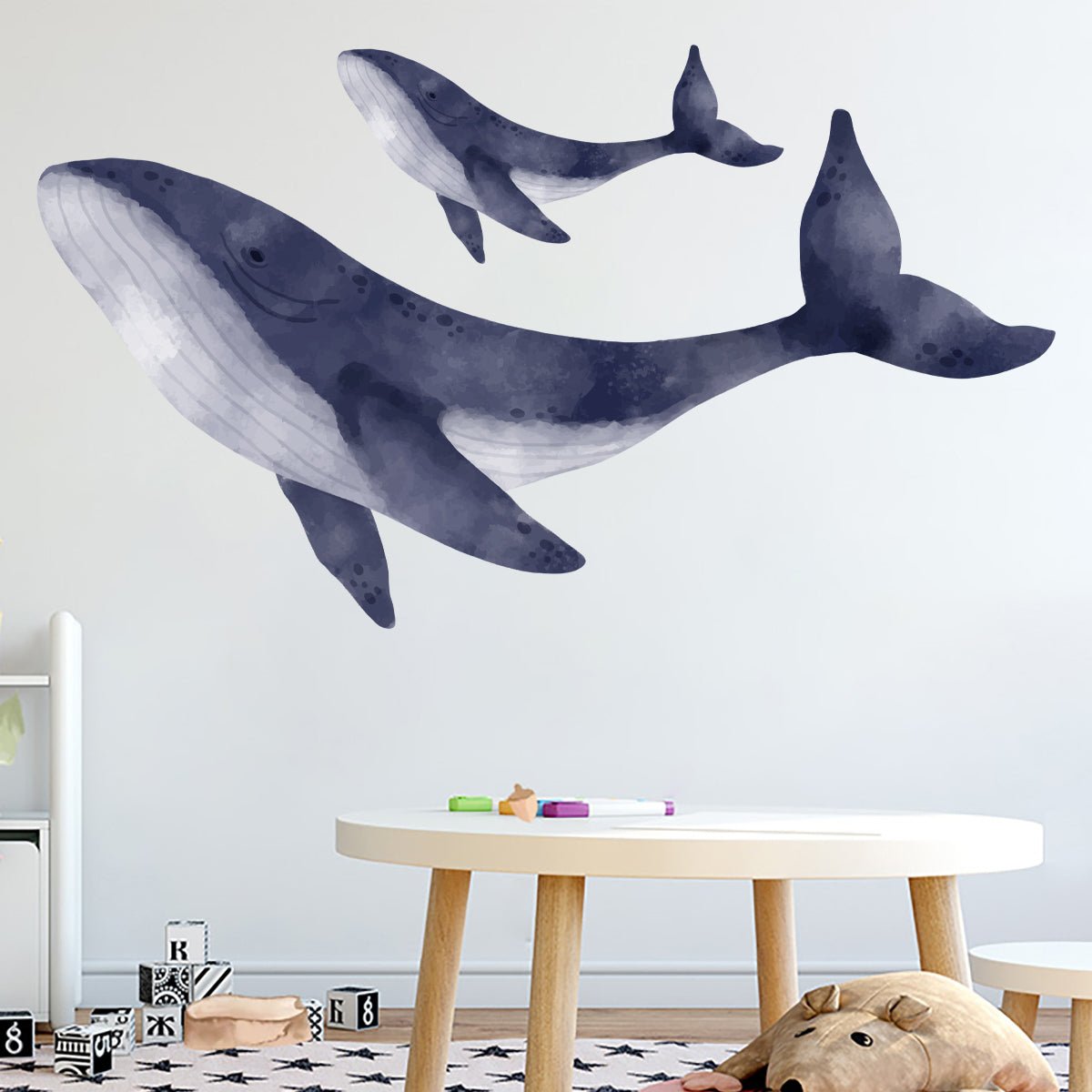 Large Whale Nursery Wall Sticker - Nursery Stickers