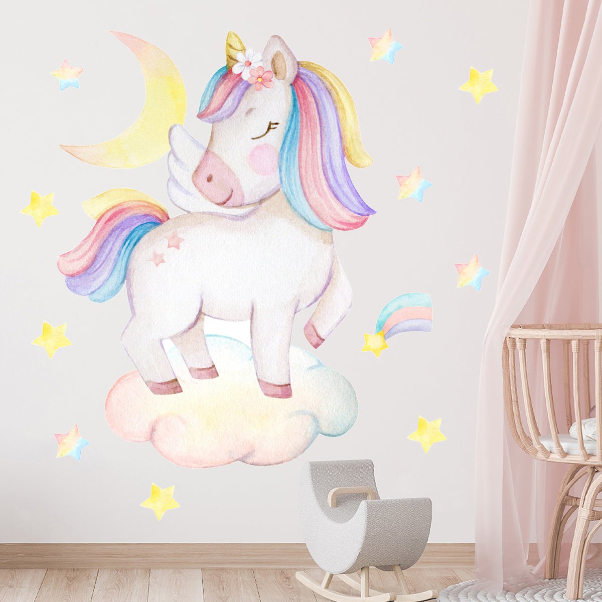 Unicorn Nursery Wall Sticker - Nursery Stickers