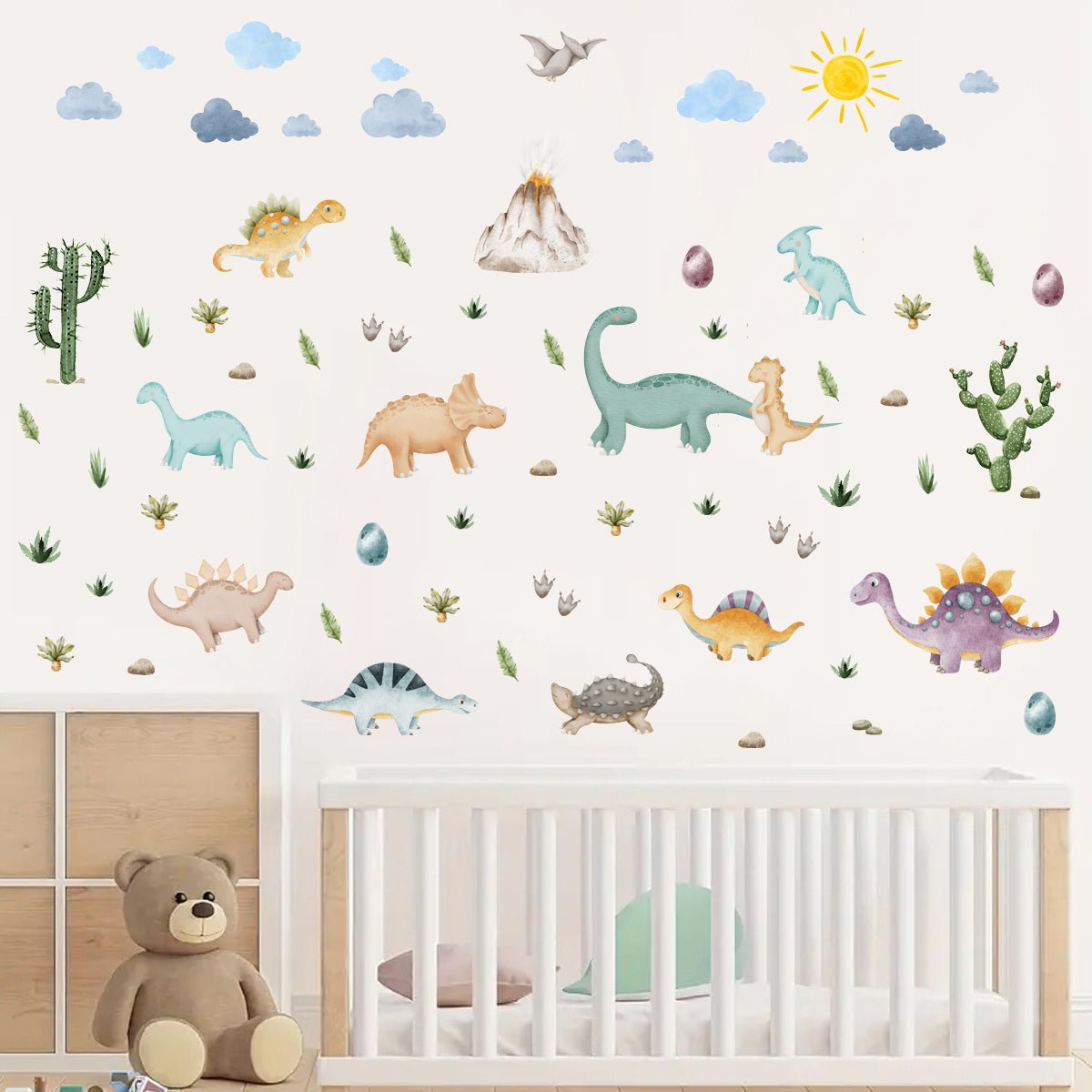 Jurassic Journey Dinosaur Nursery Wall Stickers - Nursery Stickers