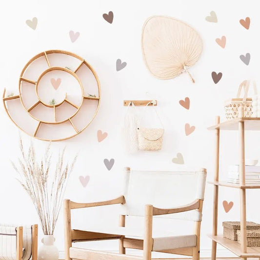 Boho Heart Nursery Wall Stickers - Nursery Stickers