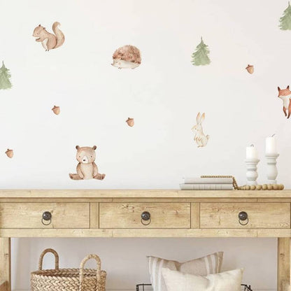 Woodland Forest Animals Nursery Wall Stickers - Nursery Stickers