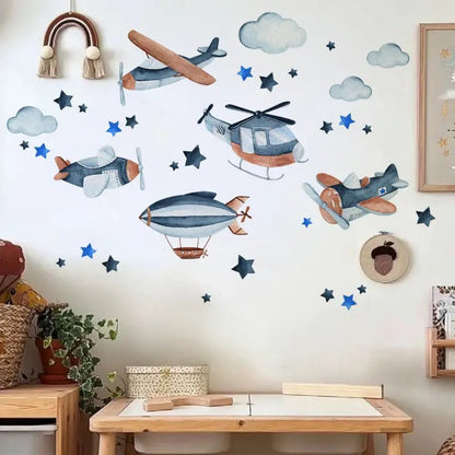 Airplane Nursery Wall Stickers - Nursery Stickers