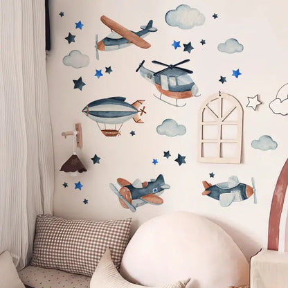 Airplane Nursery Wall Stickers - Nursery Stickers