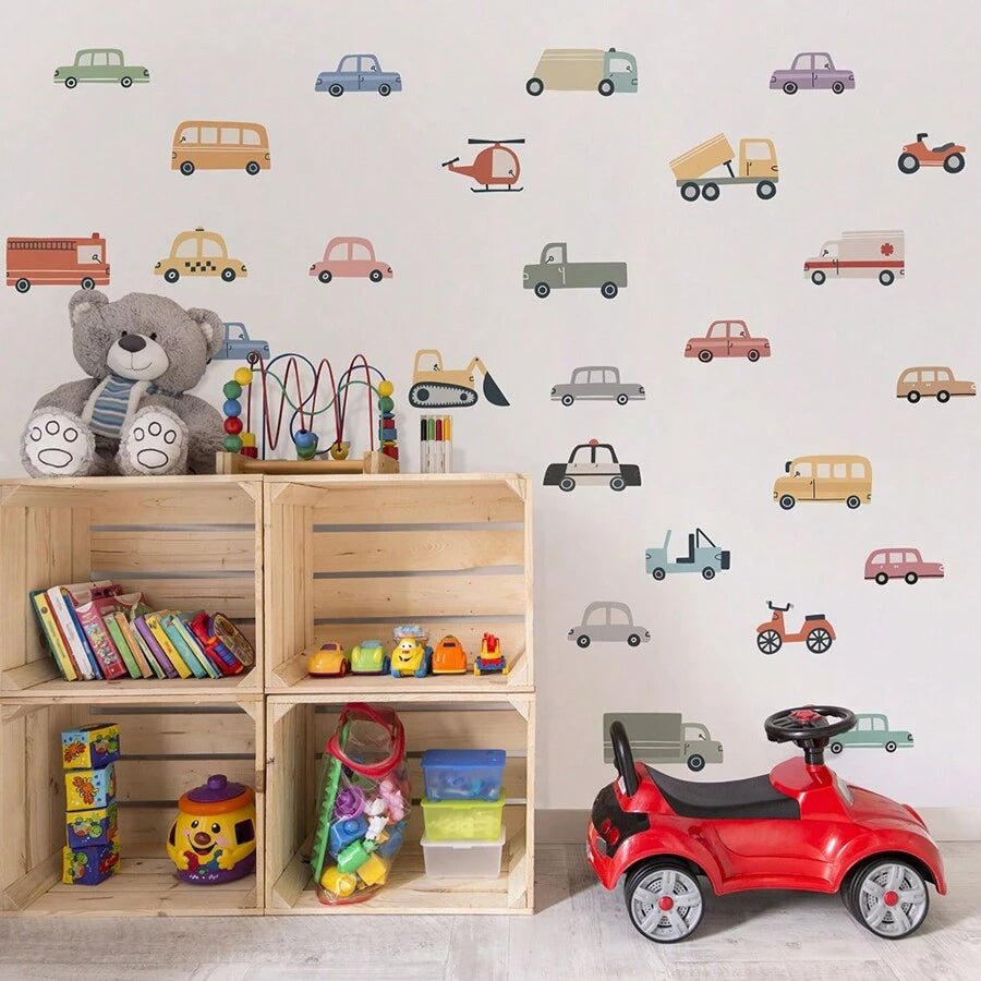 Transport Vehicles Nursery Wall Stickers - Nursery Stickers