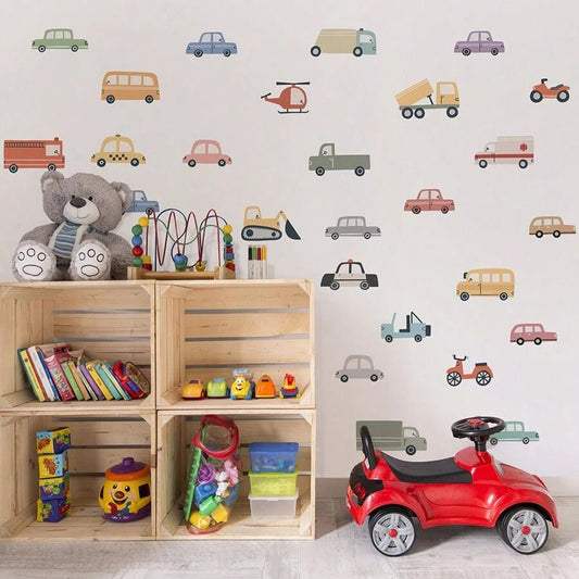 Transport Vehicles Nursery Wall Stickers - Nursery Stickers