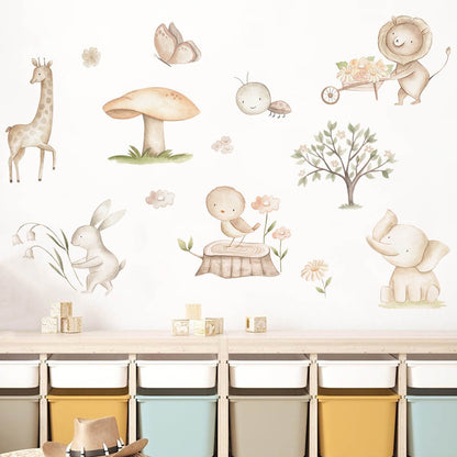 Animals In Nature Nursery Wall Stickers - Nursery Stickers