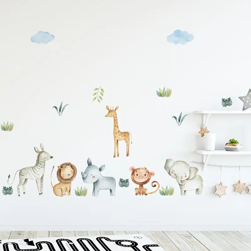 Animals At The Zoo Nursery Wall Stickers - Nursery Stickers