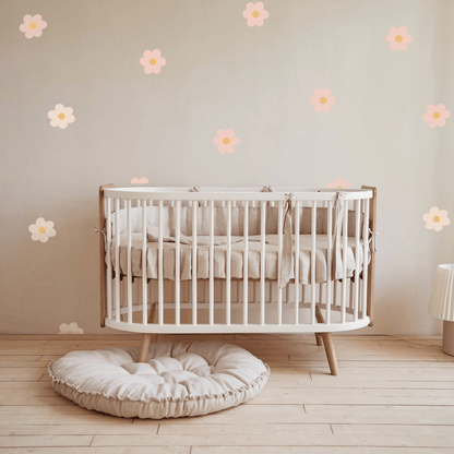 Daisy Flowers Nursery Wall Stickers - Pink - Nursery Stickers