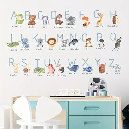 Animal Alphabet Nursery Wall Stickers - Nursery Stickers