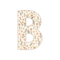 Letter B - Wildflower