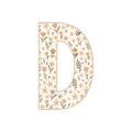 Letter D - Wildflower
