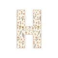 Letter H - Wildflower