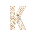 Letter K - Wildflower