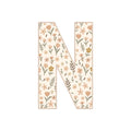 Letter N - Wildflower