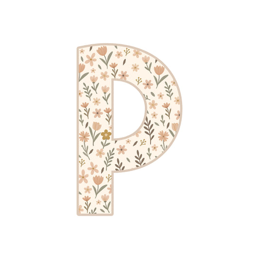Letter P - Wildflower