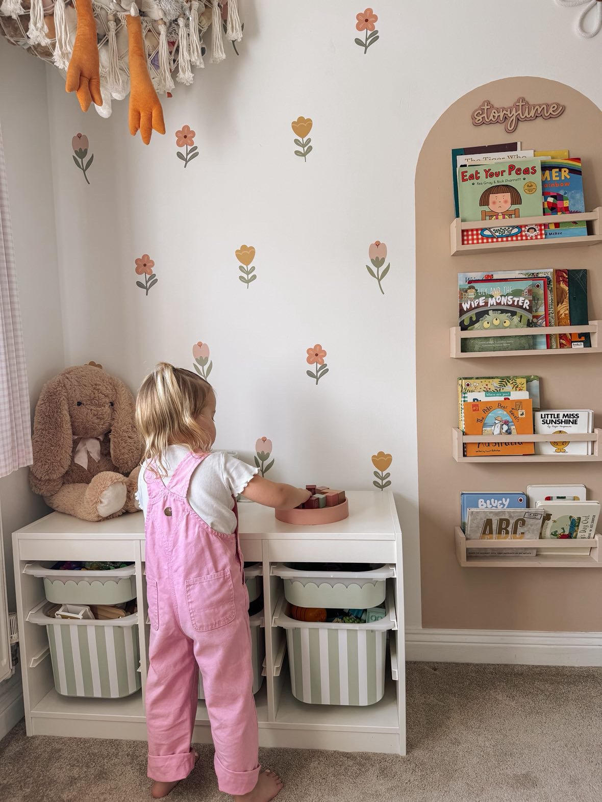 Boho Flowers Nursery Wall Stickers