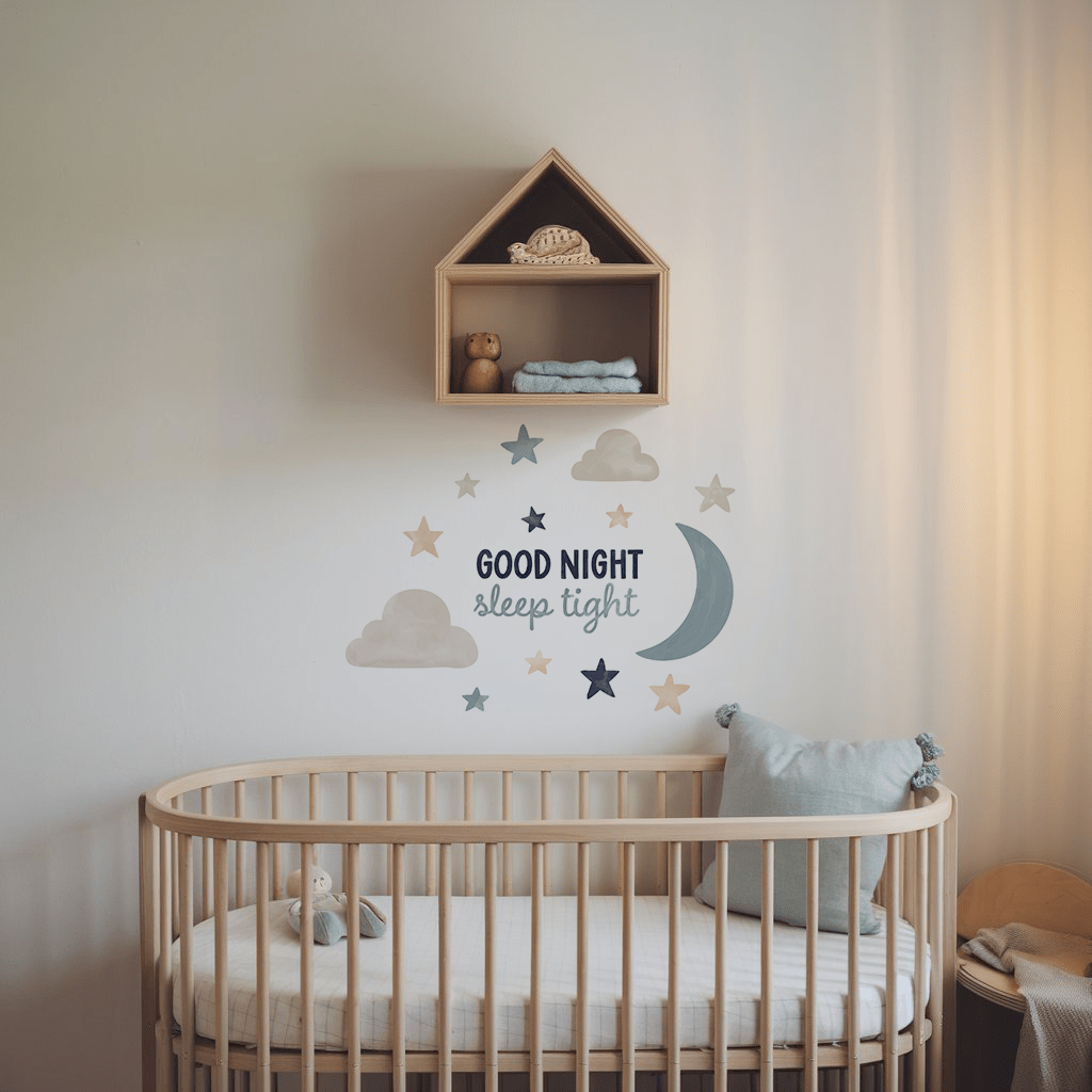 Dreamy Night Sky Nursery Wall Sticker - Nursery Stickers