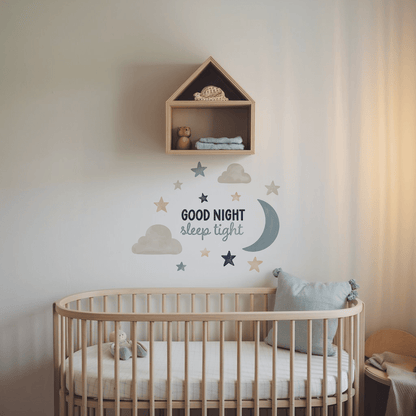 Dreamy Night Sky Nursery Wall Sticker - Nursery Stickers