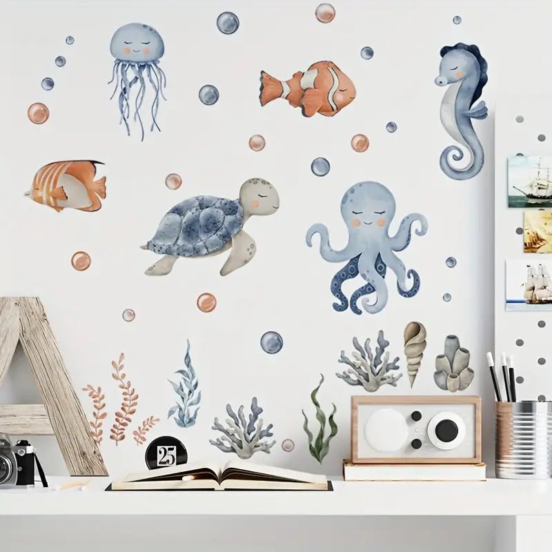 Ocean Life Nursery Wall Stickers - Nursery Stickers