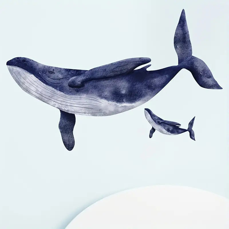 Large Whale Nursery Wall Sticker