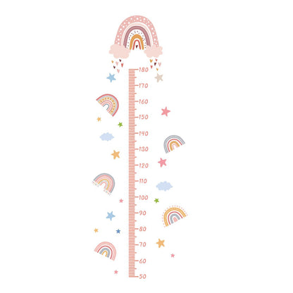 Height Chart Wall Sticker - Rainbow & Clouds - Nursery Stickers