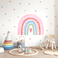 Dotted Dream Rainbow Nursery Wall Sticker