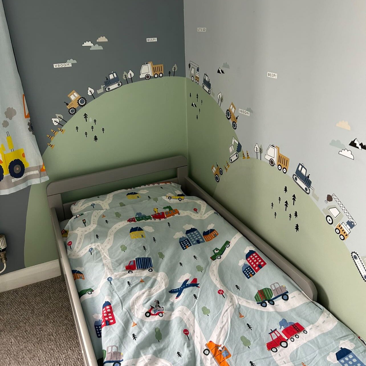 Truck, Tractor and Digger Nursery Wall Stickers - Nursery Stickers