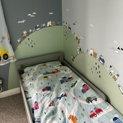 Truck, Tractor and Digger Nursery Wall Stickers - Nursery Stickers
