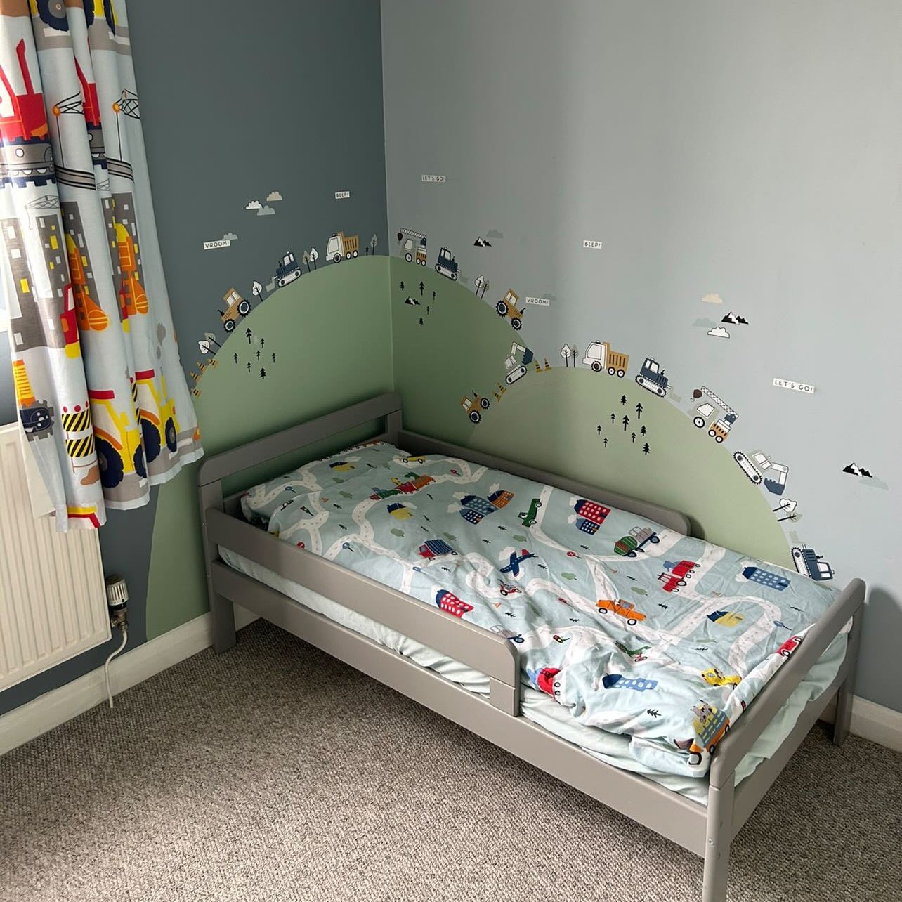 Truck, Tractor and Digger Nursery Wall Stickers - Nursery Stickers