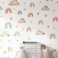 Rainbow & Clouds Nursery Wall Sticker