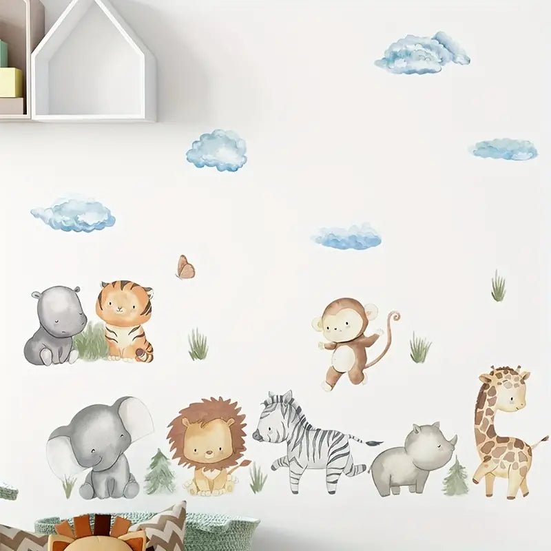 Playful Animals Nursery Wall Stickers - Nursery Stickers