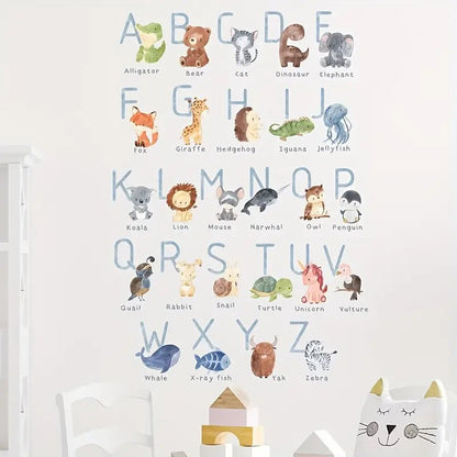 Animal Alphabet Nursery Wall Stickers - Nursery Stickers