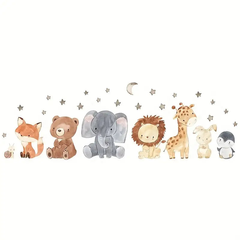 Animal & Stars Nursery Wall Stickers