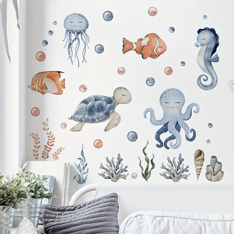 Ocean Life Nursery Wall Stickers - Nursery Stickers