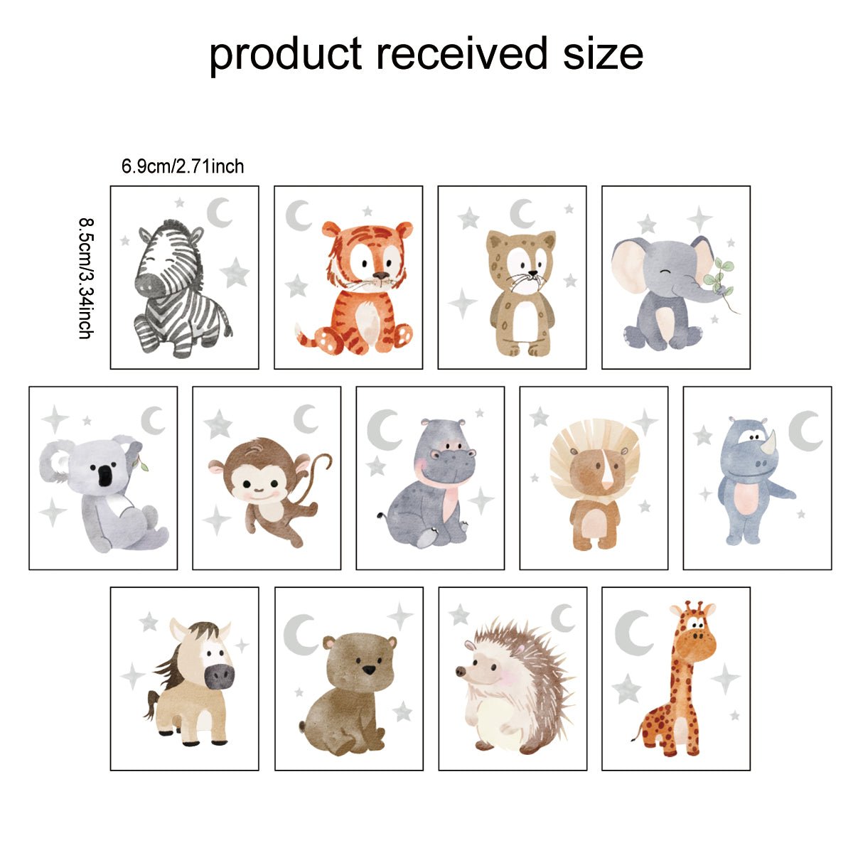 NEW Animal Light Switch Wall Stickers - Nursery Stickers