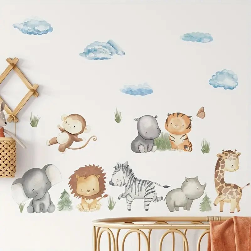 Playful Animals Nursery Wall Stickers - Nursery Stickers