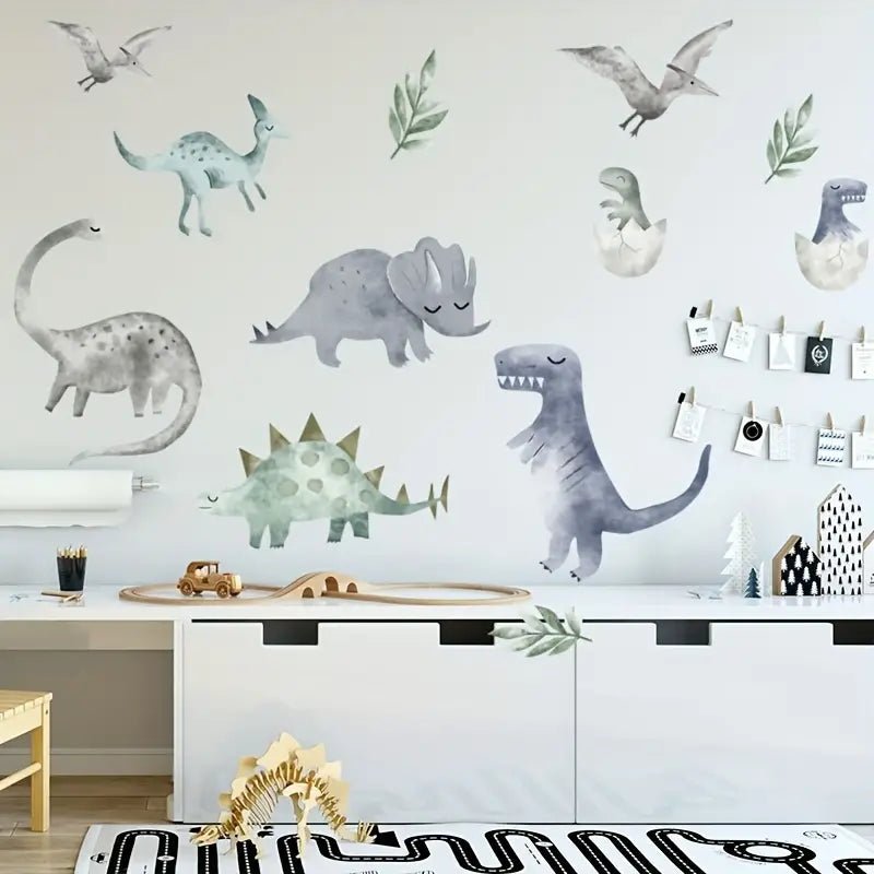 Watercolour Dinosaur Nursery Wall Stickers - Nursery Stickers