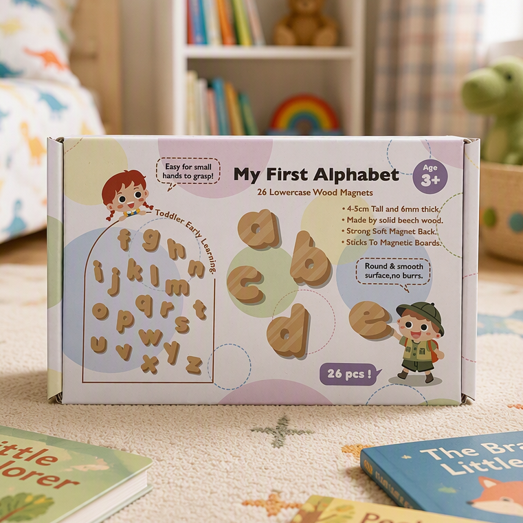 Wooden Alphabet Magnets