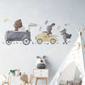 Animal Driver Nursery Wall Stickers