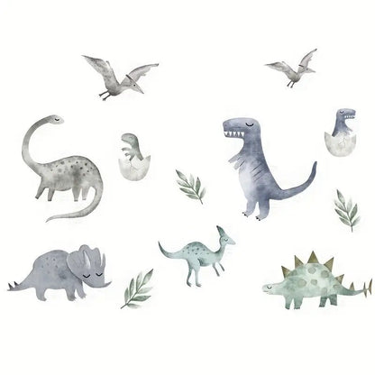 Watercolour Dinosaur Nursery Wall Stickers - Nursery Stickers