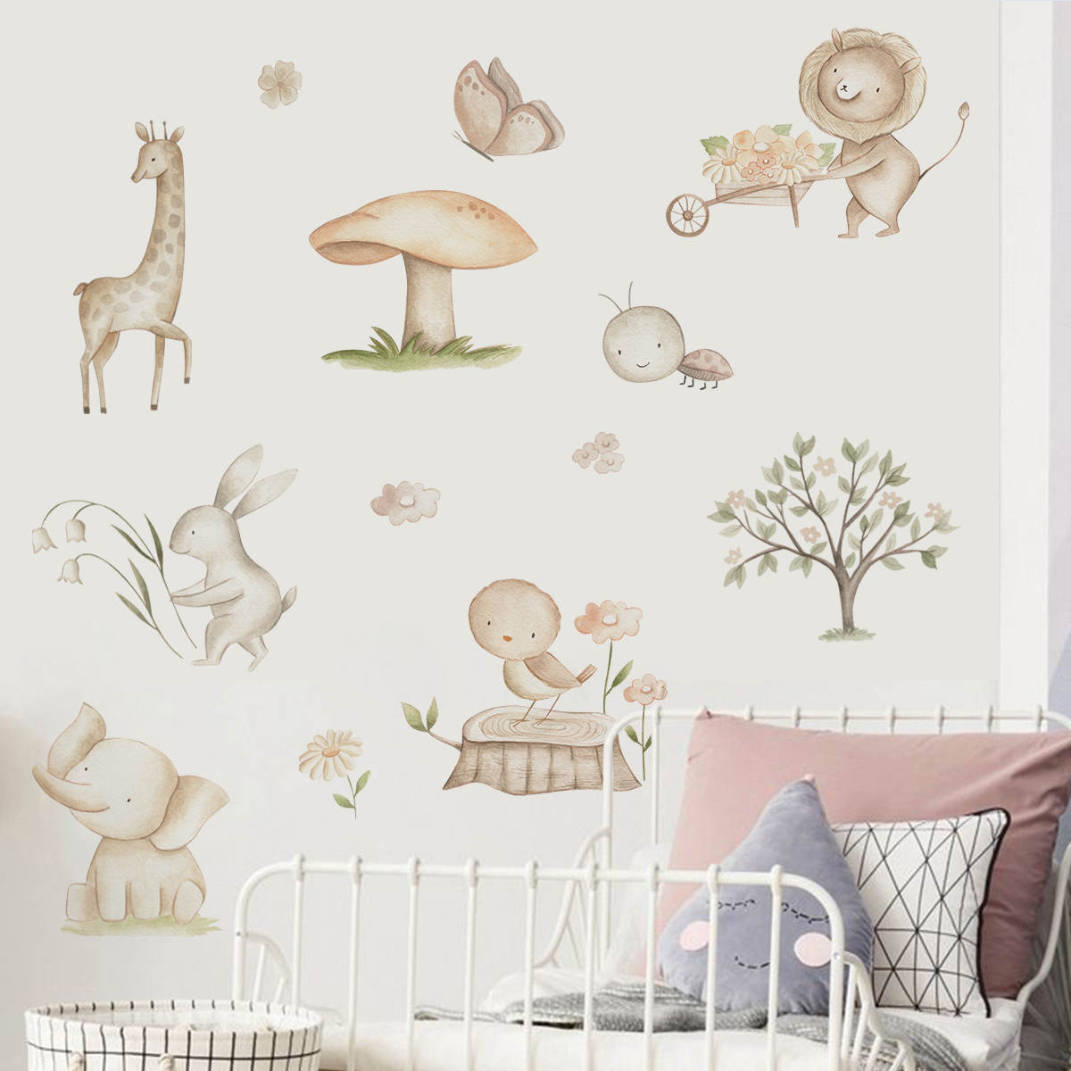 Animals In Nature Nursery Wall Stickers