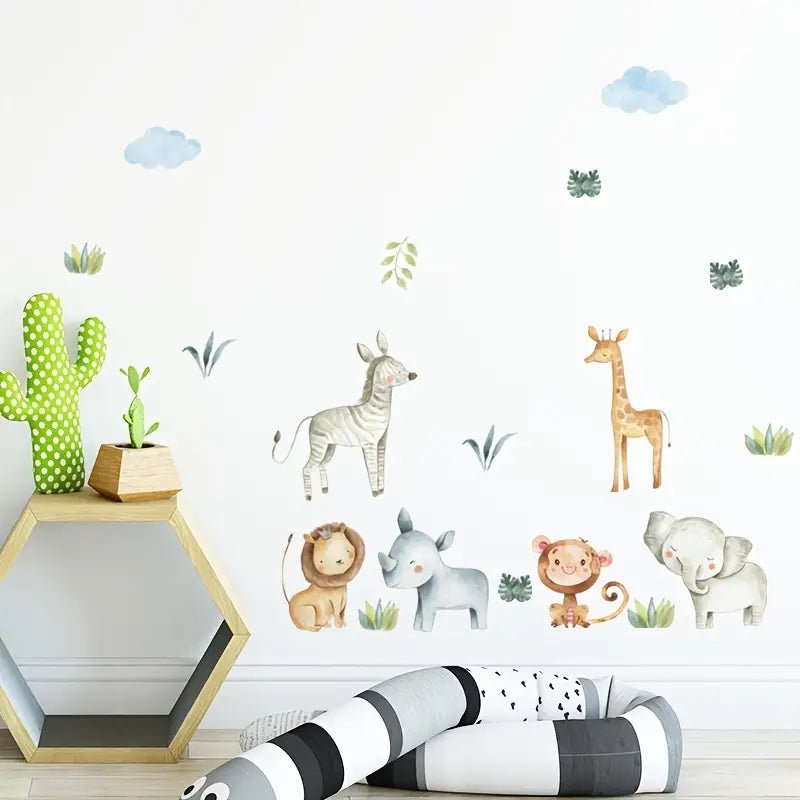 Animals At The Zoo Nursery Wall Stickers - Nursery Stickers