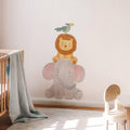 Large Safari Tower of Friends Animal Wall Sticker