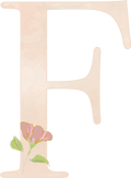 Letter F - Rainbow Garden